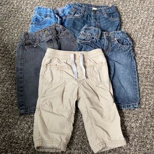Five pairs of pants